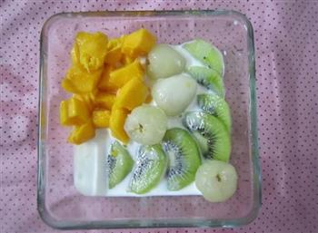 水果牛奶冰的做法步骤3