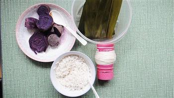 蜜豆紫薯棕的做法步骤1