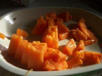 木瓜大果粒酸奶的做法步骤3