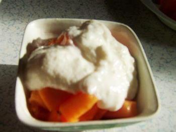 木瓜大果粒酸奶的做法步骤4