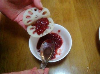 草莓藕夹的做法步骤5