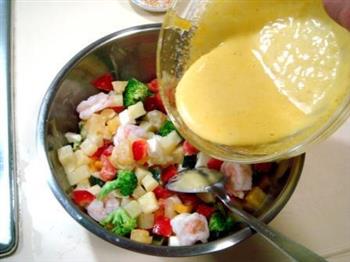 鲜虾果蔬沙拉的做法步骤10