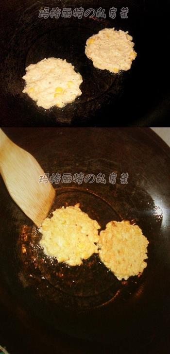 鸡蛋玉米豆渣饼的做法步骤7