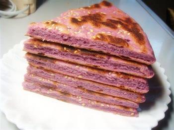 紫薯发面饼的做法步骤14