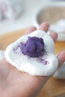 紫薯麻团的做法图解5