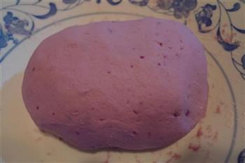奶香紫薯馒头的做法图解4