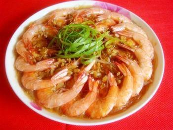 蒜蓉粉丝蒸大虾的做法步骤14