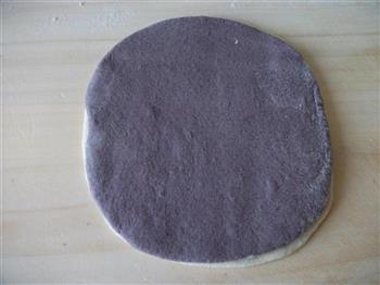 紫米面花卷的做法图解3