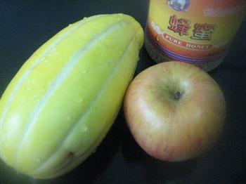 香瓜苹果汁的做法步骤1