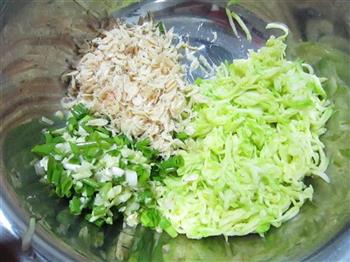 葫芦瓜虾米蒸饺的做法步骤4
