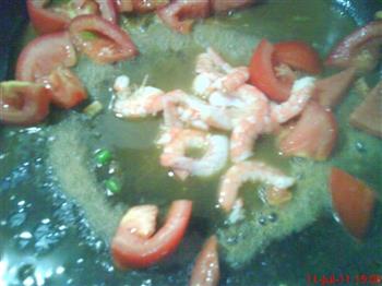 番茄虾仁炒蛋的做法步骤9