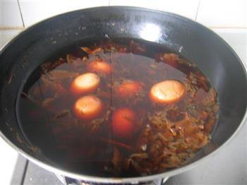 梅干菜笋干卤鸡蛋的做法步骤6