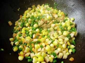 豇豆炒玉米粒的做法步骤6