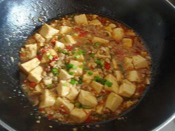 椒粒肉末烧豆腐的做法步骤11