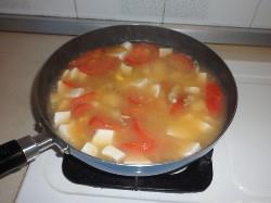 蛏子蕃茄豆腐羹的做法步骤9