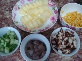 虾仁日本豆腐汤的做法步骤1