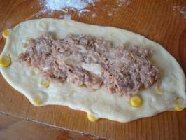 玉米鲔鱼面包的做法图解7