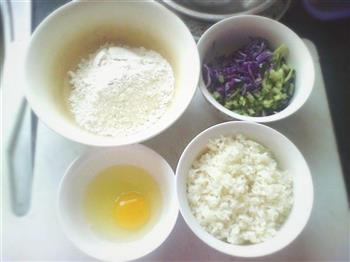 简单米饭煎饼的做法步骤1