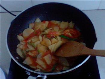青椒西红柿炒土豆的做法步骤5