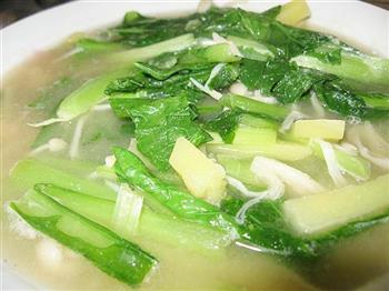 青菜味增汤的做法步骤6