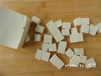豆腐鸡丁炸酱面的做法步骤3