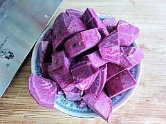米香紫薯豆浆的做法图解3