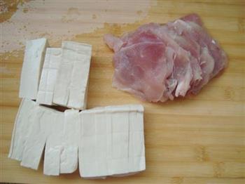 肉片豆腐卷的做法步骤1
