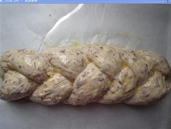 红豆酥松粒辫子包的做法步骤12