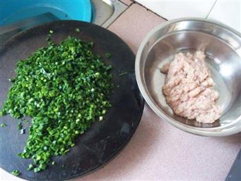 韭菜鲜肉蒸饺的做法步骤2