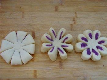 紫薯花朵面包的做法图解8