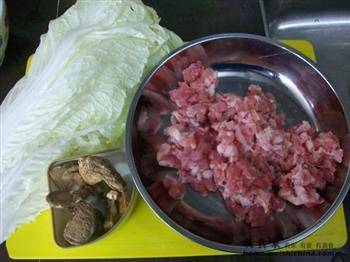猪肉大白菜包子的做法步骤2
