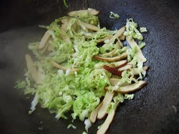 白菜豆干汤面的做法步骤4
