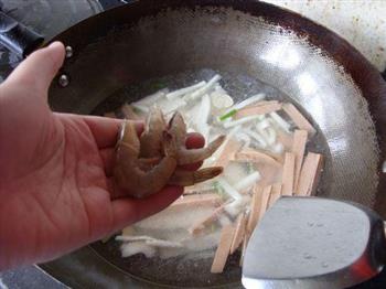 海鲜菇火腿虾汤的做法图解8