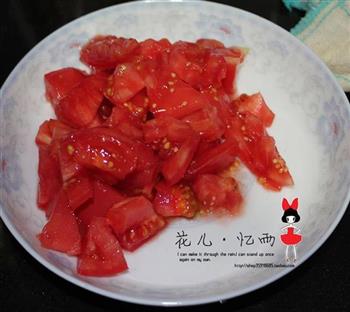 番茄茄子炒肉丝的做法步骤2