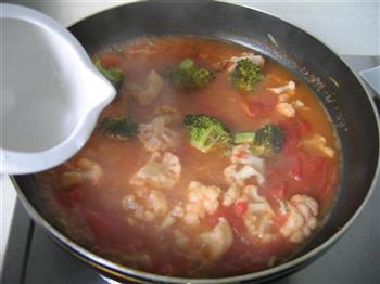 菜花番茄蛤蜊汤的做法图解9