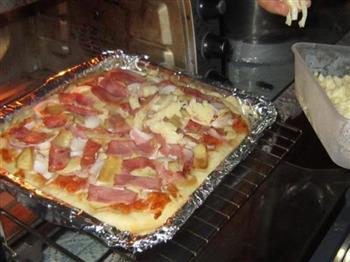 杏鲍菇培根披萨的做法步骤13