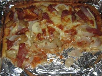 杏鲍菇培根披萨的做法步骤16