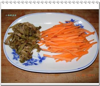 银芽鸡丝榨菜的做法步骤1