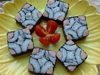 方形花样寿司的做法图解12