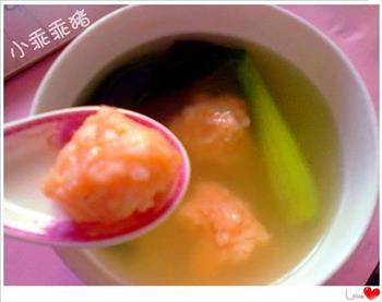 虾丸翡翠汤的做法步骤7