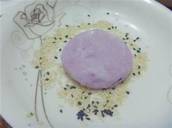 双麻紫薯糯米饼的做法图解16