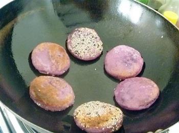 双麻紫薯糯米饼的做法图解19
