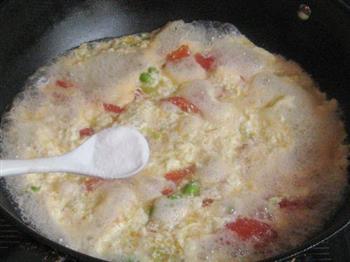 毛豆番茄蛋汤的做法步骤5