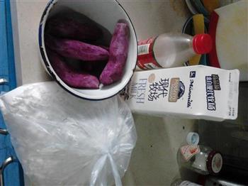 紫薯奶香糯米饼的做法步骤1