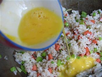 紫甘兰炒米饭的做法步骤8