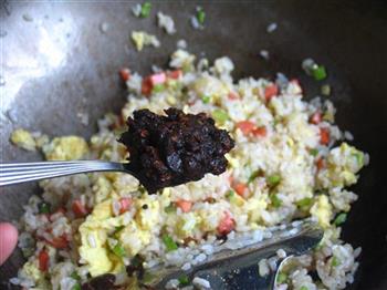 紫甘兰炒米饭的做法步骤9