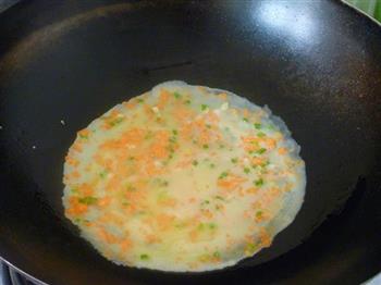 胡萝卜鸡蛋卷饼的做法步骤5
