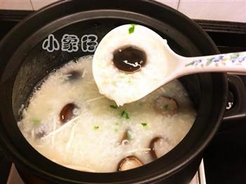 茭白虾仁香菇粥的做法图解7