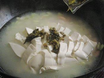 虾干酸菜豆腐汤的做法图解5
