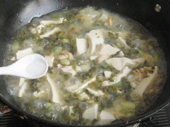 虾干酸菜豆腐汤的做法图解6